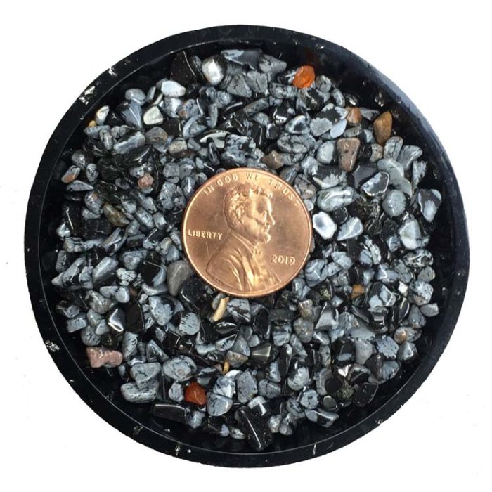 Snowflake Obsidian Tiny Crystal Chips - Size 0