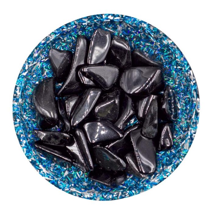 Black Tourmaline Crystal Chips - Size XS