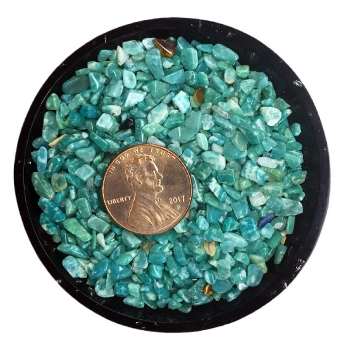 Amazonite (Russian) Tiny Crystal Chips – Size 0