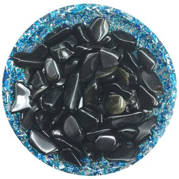 Black Obsidian Mini Crystal Chips - Size 2