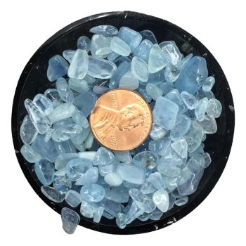 Aquamarine Mini Crystal Chips - Size 2