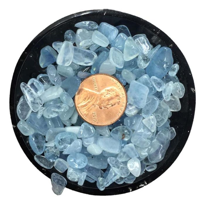Aquamarine Mini Crystal Chips - Size 2
