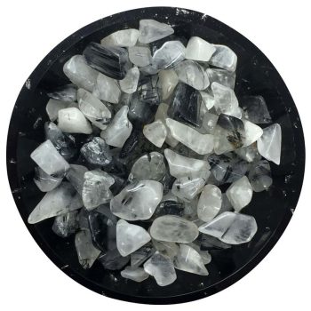 Tourmalinated Quartz Mini Crystal Chips - Size 2