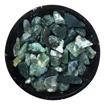 Moss Agate Crystal Chips - Various Sizes