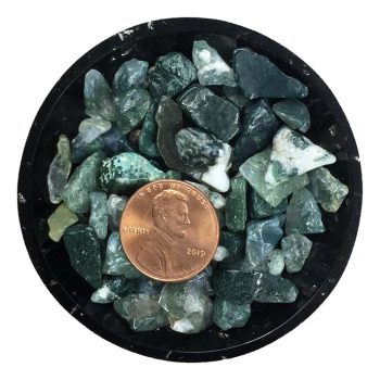 Moss Agate Crystal Chips - Various Sizes