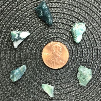 Moss Agate Crystal Chips - Various Sizes