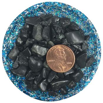 Black Tourmaline Crystal Chips - Various Sizes