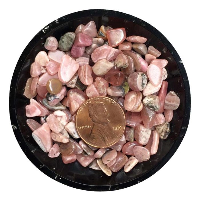 Rhodochrosite Tiny Crystal Chips - Size L1