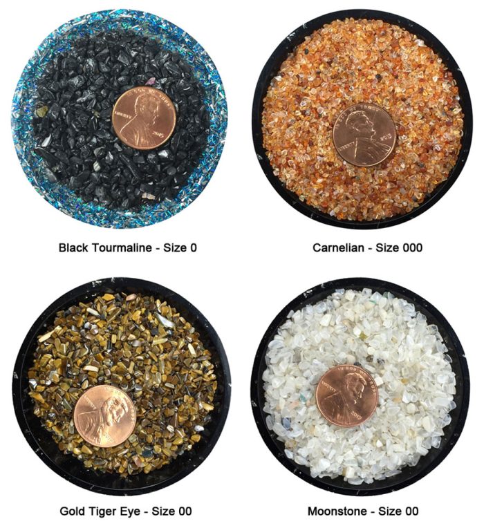 Crystal Chip Sample Set - Size 0 thru 000