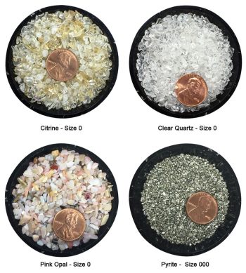 Crystal Chip Sample Set - Size 0 thru 000