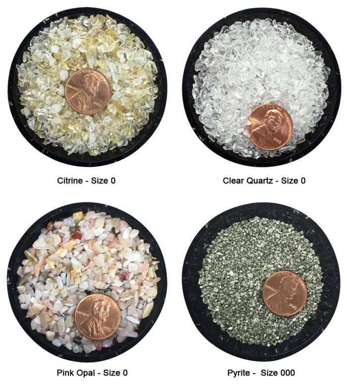 Crystal Chip Sample Set - Size 0 thru 000