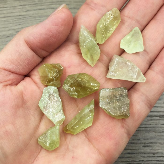 Green Calcite Crystals