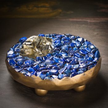 Lapis Lazuli Orgonite Charger Trinket Stand