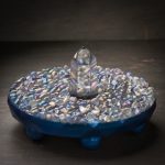 Angel Aura Quartz Orgonite Charger Trinket Stand