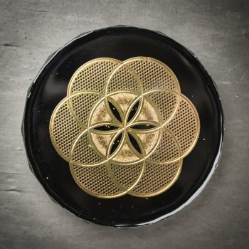 Brass Seed of Life Orgonite Grid