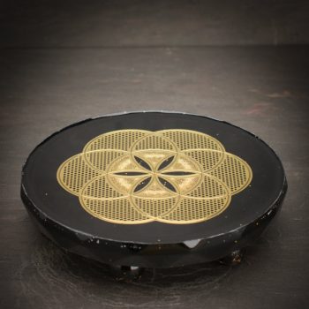 Brass Seed of Life Orgonite Grid