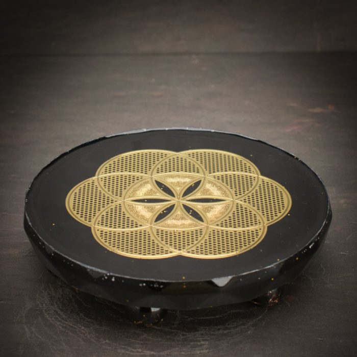 Brass Seed of Life Orgonite Grid