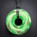 Mint Marble Orgonite Pendant