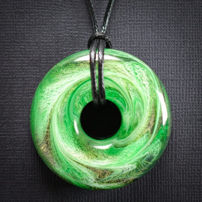 Mint Marble Orgonite Pendant