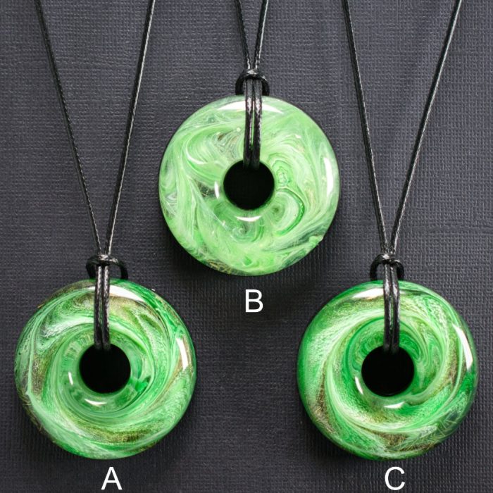 Mint Marble Orgonite Pendant