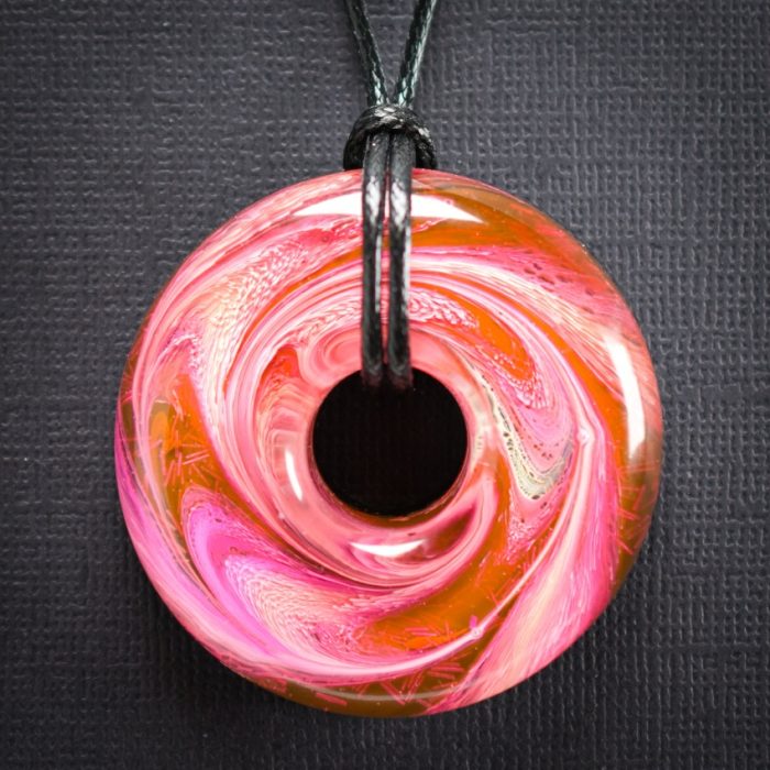 Peppermint Pink Orgonite Pendant