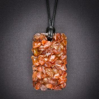 Carnelian Orgonite Pendant