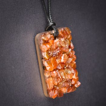 Carnelian Orgonite Pendant