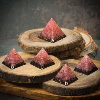Rose Quartz Orgonite Pyramids