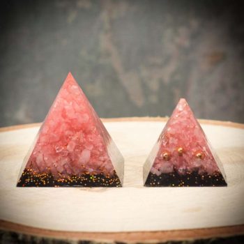 Rose Quartz Orgonite Pyramids
