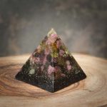 Rainbow Tourmaline Orgonite Pyramid 32 mm