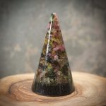 Rainbow Tourmaline Orgonite Ring Cone