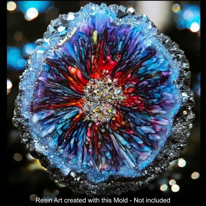 3D Flower Bloom in our Crystal Edge Silicone Mold C
