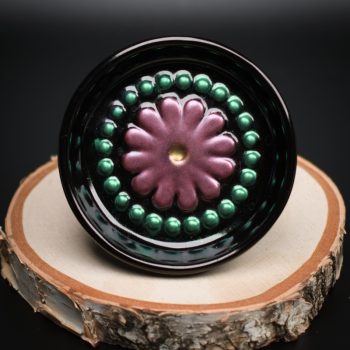 Purple Flower Mini Ring Dish