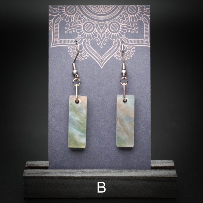 Misty Meadow Small Rectangle Earrings