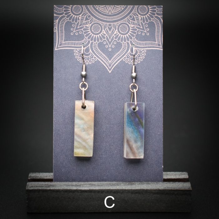 Misty Meadow Small Rectangle Earrings