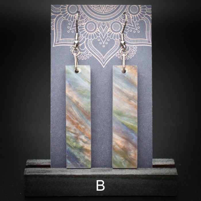 Misty Meadow Large Rectangle Earrings