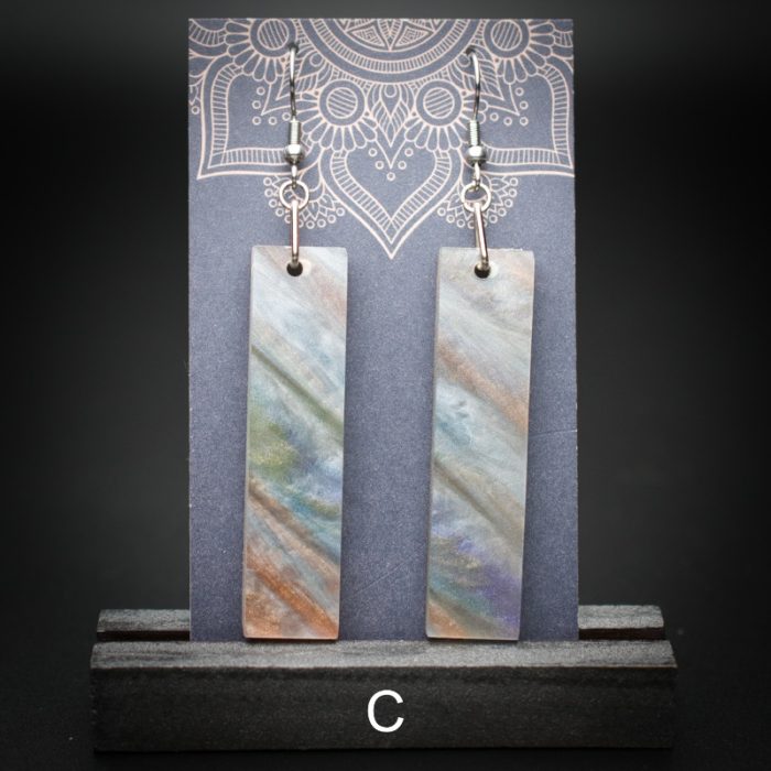 Misty Meadow Large Rectangle Earrings