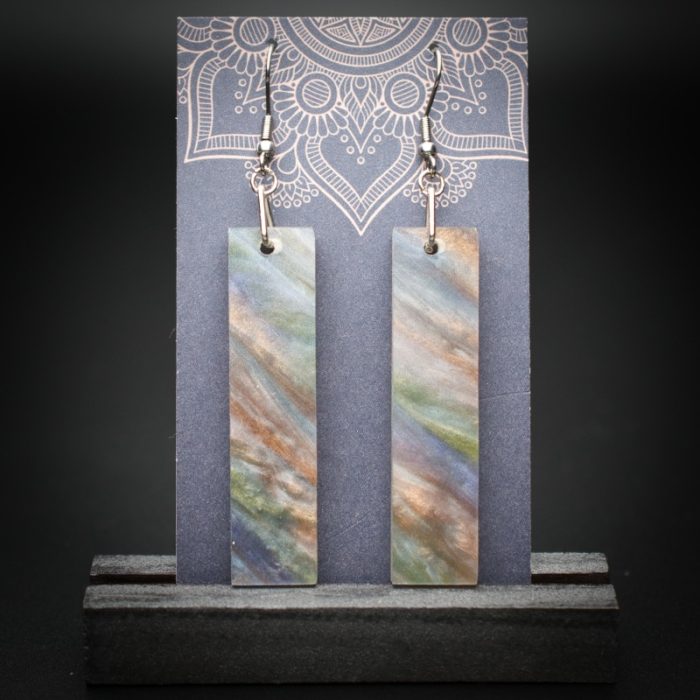 Misty Meadow Large Rectangle Earrings