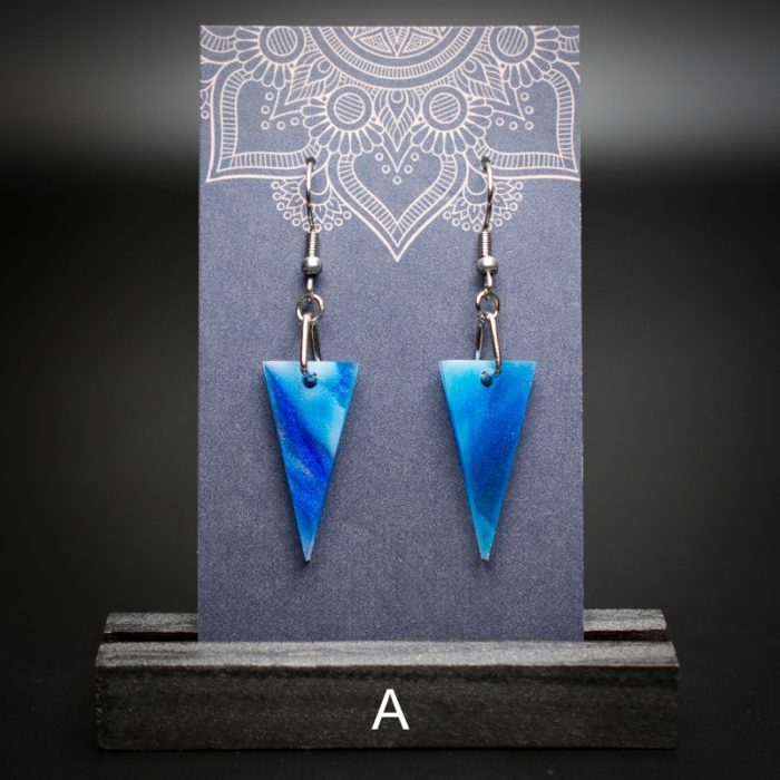 Azure Cove Small Triangle Earrings