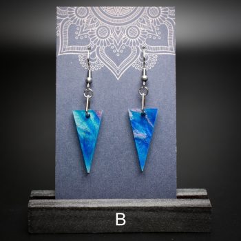 Azure Cove Small Triangle Earrings