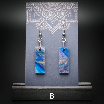 Azure Cove Small Rectangle Earrings