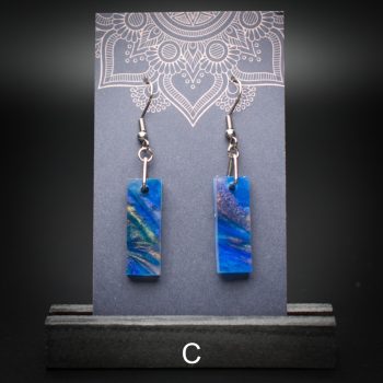 Azure Cove Small Rectangle Earrings