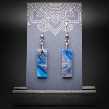 Azure Cove Small Rectangle Earrings