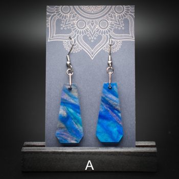 Azure Cove Medium Polygon Earrings