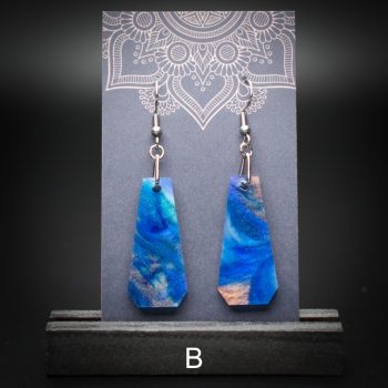 Azure Cove Medium Polygon Earrings