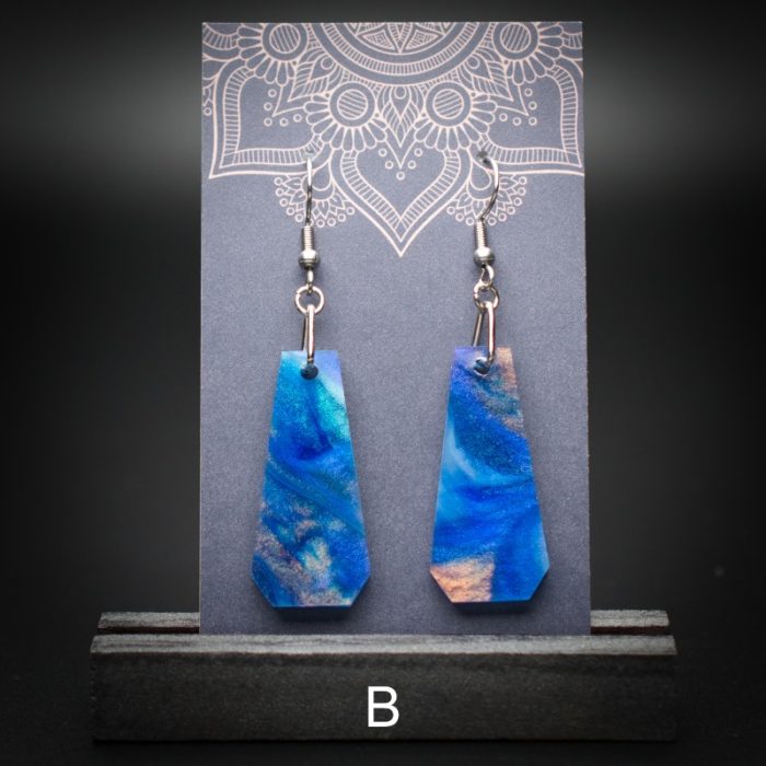 Azure Cove Medium Polygon Earrings
