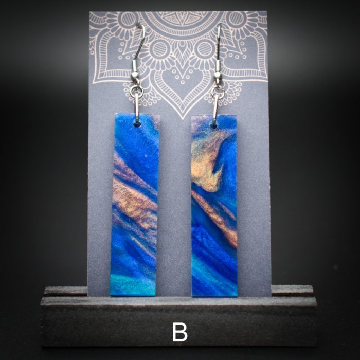 Azure Cove Large Rectangle Earrings