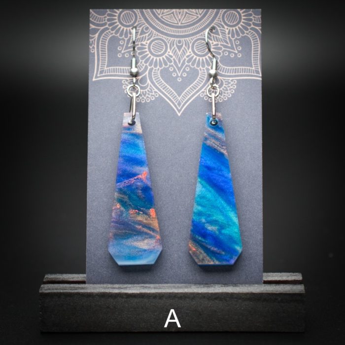 Azure Cove Large Polygon Earrings