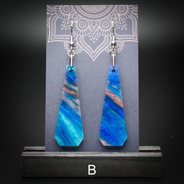 Azure Cove Large Polygon Earrings