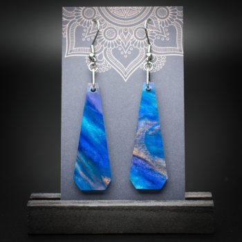 Azure Cove Large Polygon Earrings